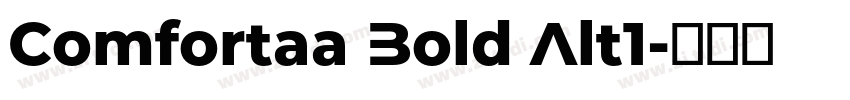 Comfortaa Bold Alt1字体转换